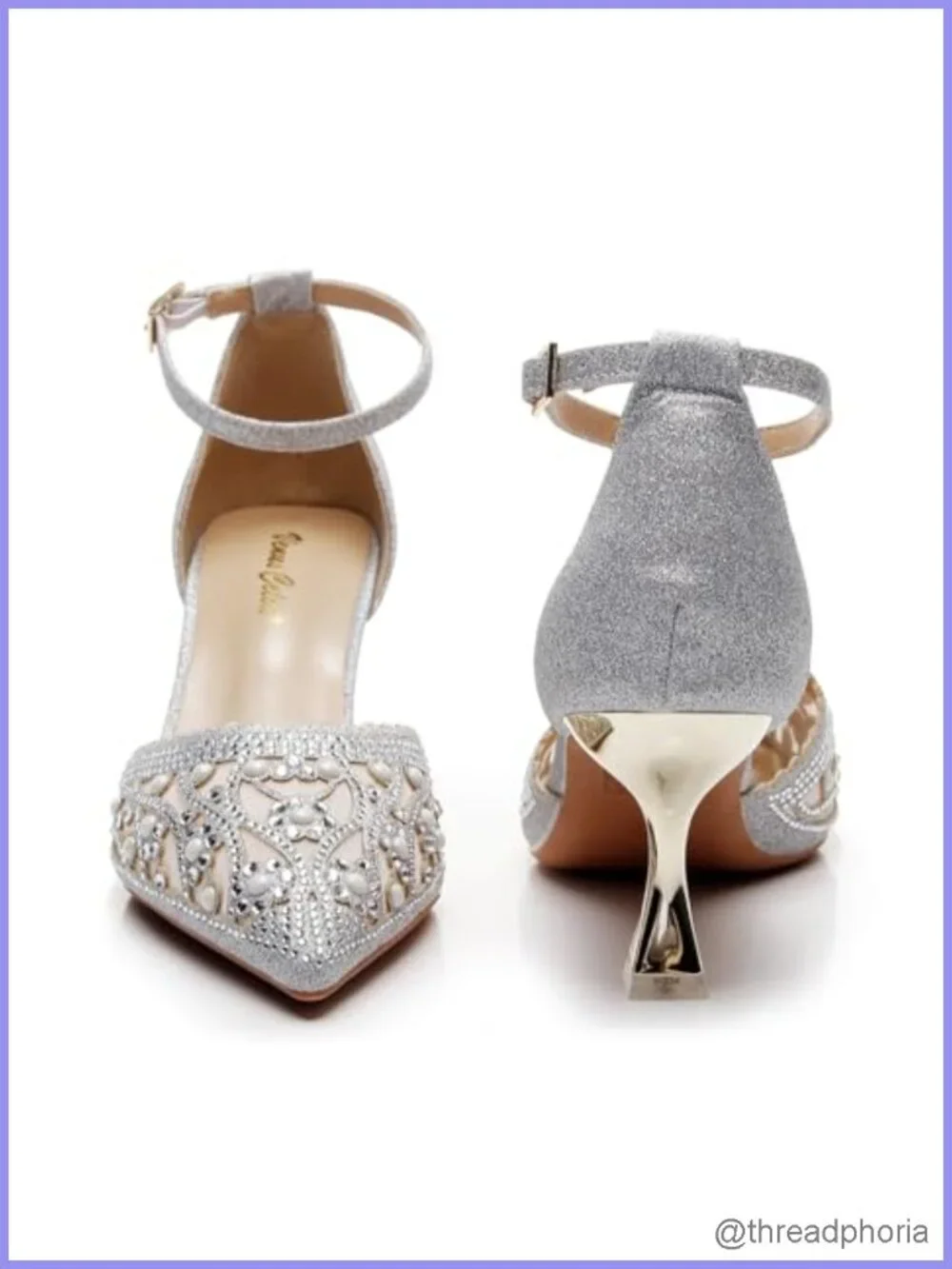 Women's Slingback Kitten Heel Pointed Toe Pumps